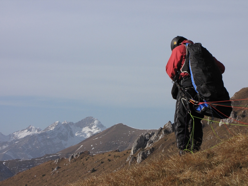 parapendio dal Corzene