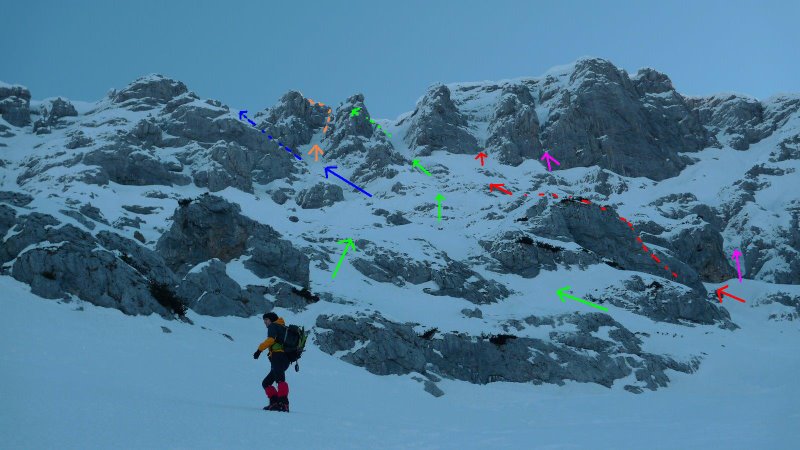 Canali Grignone, parete Ovest Canali Grignone, parete Ovest