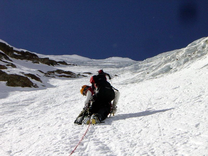 San Matteo, tra neve e ghiaccio