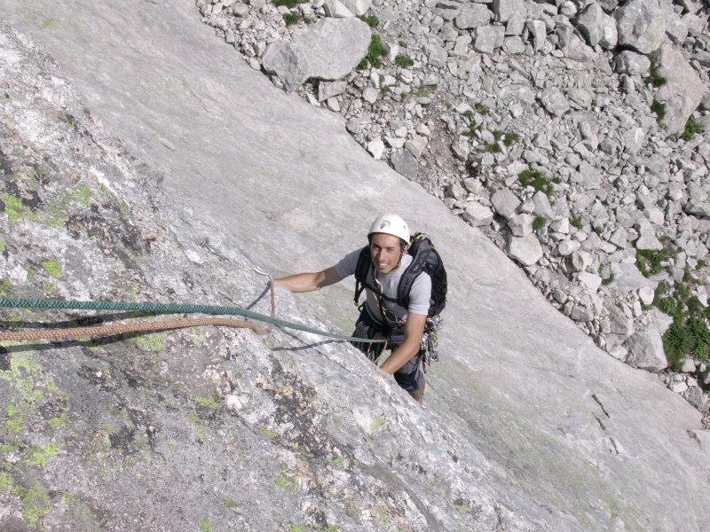 Pizzo Frachiccio via Kasper: Stefano arrina in sosta