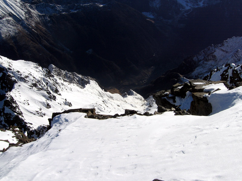 Pizzo Coca cresta est