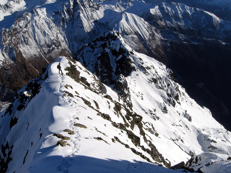 Pizzo Coca cresta est